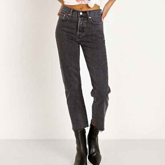 Levi's Denim - Levi's Wedgie Charcoal Straight Jeans - Size 25